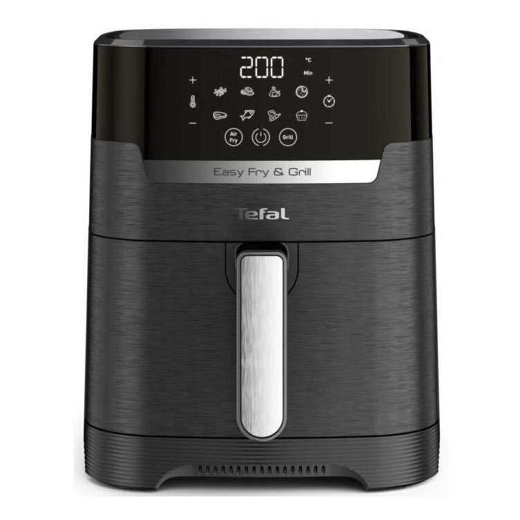 Tefal - Varmluftsfritös 4,2 l EASY FRY&GRILL 2i1 1550W/230V svart