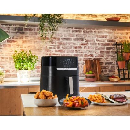 Tefal - Varmluftsfritös 4,2 l EASY FRY&GRILL 2i1 1550W/230V svart