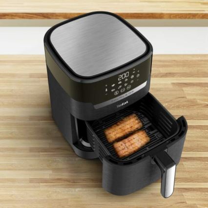Tefal - Varmluftsfritös 4,2 l EASY FRY&GRILL 2i1 1550W/230V svart