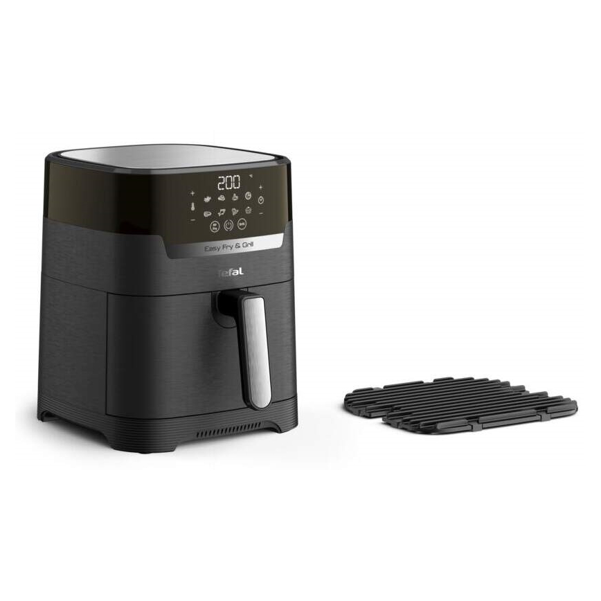 Tefal - Varmluftsfritös 4,2 l EASY FRY&GRILL 2i1 1550W/230V svart