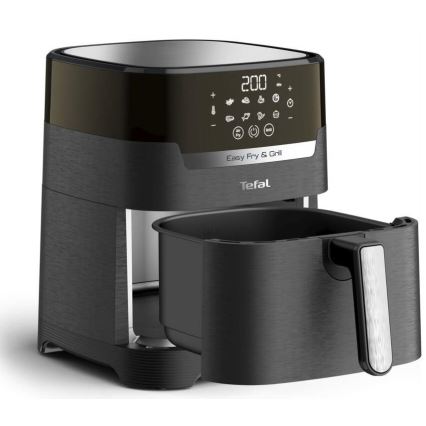 Tefal - Varmluftsfritös 4,2 l EASY FRY&GRILL 2i1 1550W/230V svart