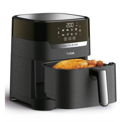 Tefal - Varmluftsfritös 4,2 l EASY FRY&GRILL 2i1 1550W/230V svart