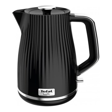 Tefal - Vattenkokare LOFT 1,7 l 2400W/230V svart