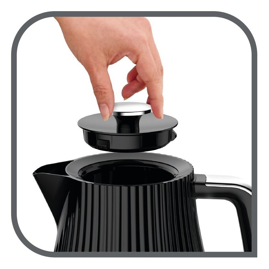 Tefal - Vattenkokare LOFT 1,7 l 2400W/230V svart