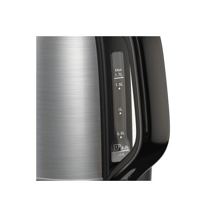 Tefal - Vattenkokare SUBITO 1,7l 2400W/230V rostfri/svart
