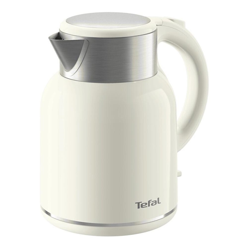 Tefal - Vattenkokare THERMO PROTECT XL 1,9l 1650W/230V rostfri/vit