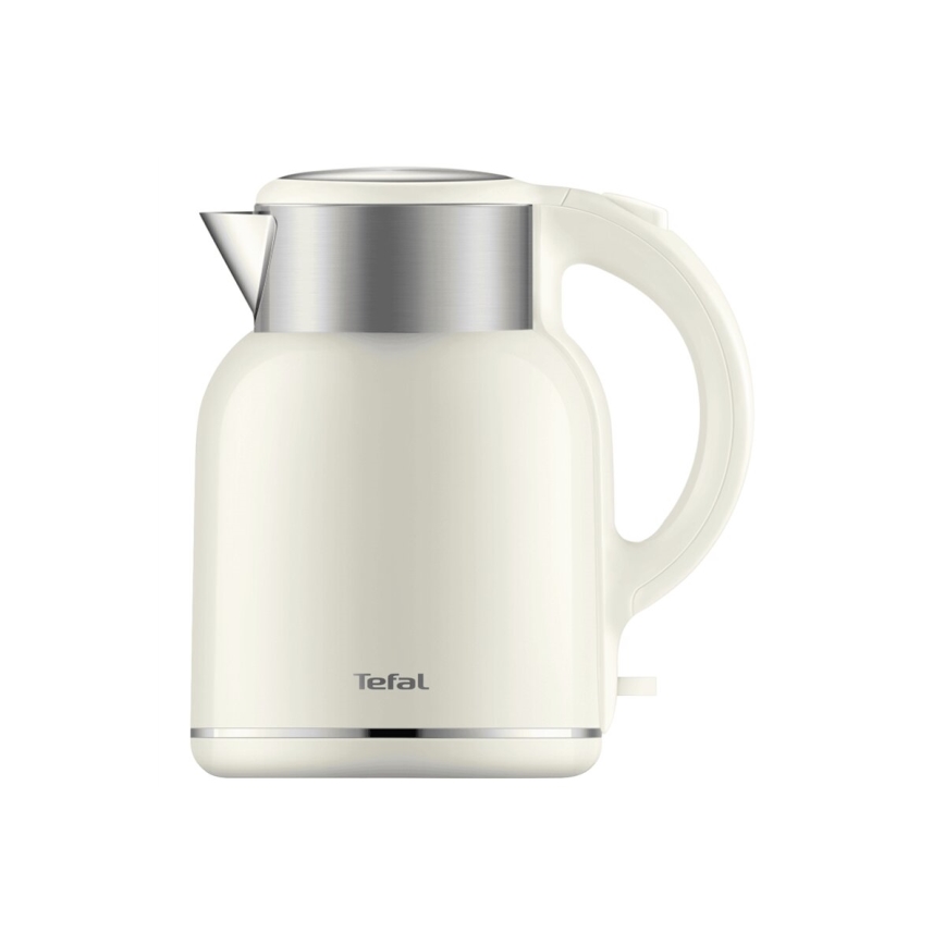 Tefal - Vattenkokare THERMO PROTECT XL 1,9l 1650W/230V rostfri/vit