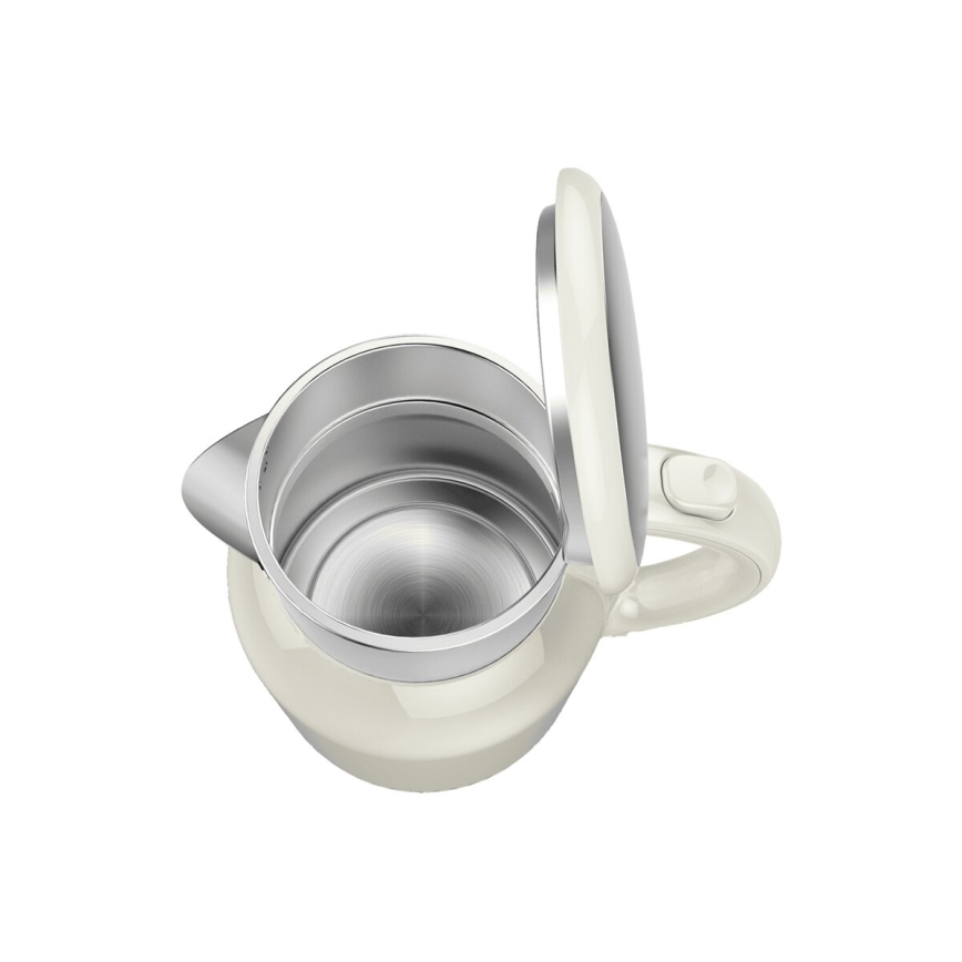 Tefal - Vattenkokare THERMO PROTECT XL 1,9l 1650W/230V rostfri/vit