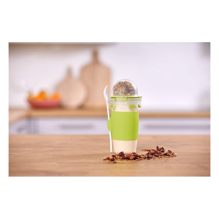 Tefal - Yoghurtburk med en sked 0,45 l MASTER SEAL TO GO grön