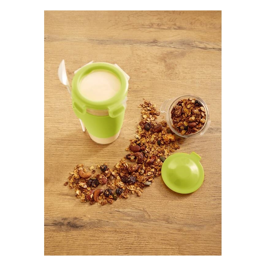 Tefal - Yoghurtburk med en sked 0,45 l MASTER SEAL TO GO grön