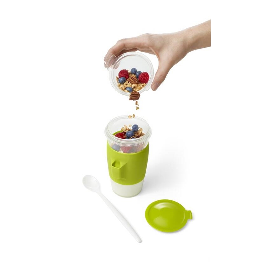 Tefal - Yoghurtburk med en sked 0,45 l MASTER SEAL TO GO grön