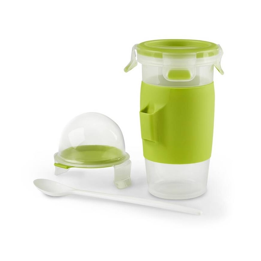 Tefal - Yoghurtburk med en sked 0,45 l MASTER SEAL TO GO grön