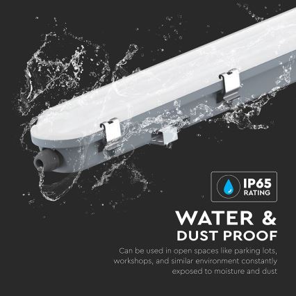 Teknisk LED-lysrörsarmatur med rörelse- och skymningssensor LED/36W/230V 6500K IP65 120 cm