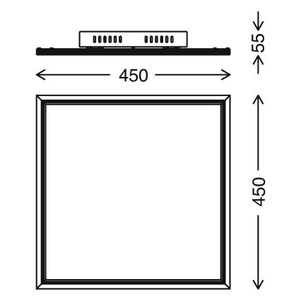 Telefunken 300906TF -LED Dimbar panel LED/24W/230V + Fjärrstyrd 3000-6000K