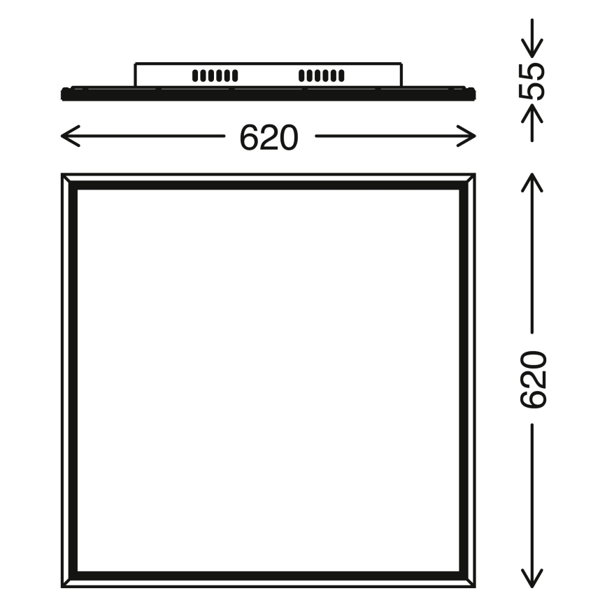 Telefunken 3010-06TF - LED ljusreglerad panel LED/36W/230V 3000-6000K + fjärrkontroll