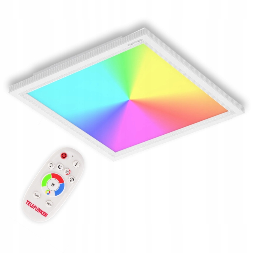 Telefunken 301506TF - LED RGBW Ljusreglerad panel LED/18W/230V 4000K + fjärrkontroll