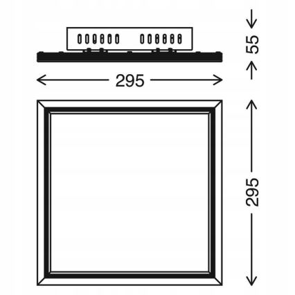 Telefunken 301506TF - LED RGBW Ljusreglerad panel LED/18W/230V 4000K + fjärrkontroll