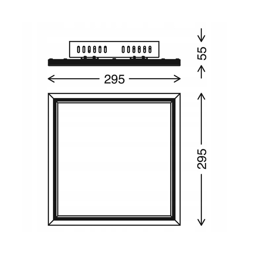 Telefunken 301506TF - LED RGBW Ljusreglerad panel LED/18W/230V 4000K + fjärrkontroll