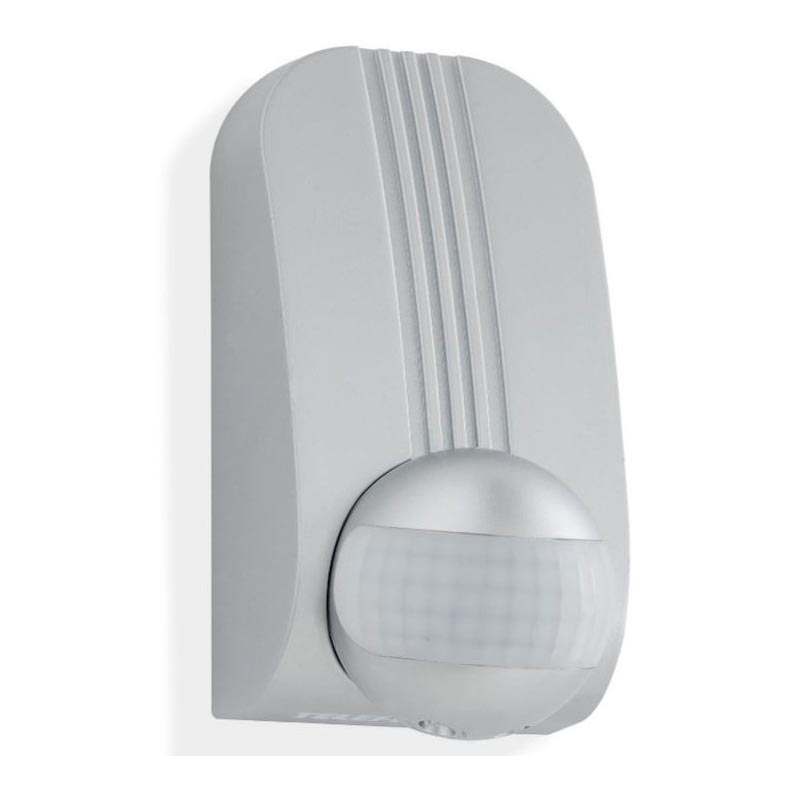 Telefunken 306504TF - Utomhuslampa med rörelsesensor 180° IP44 silver