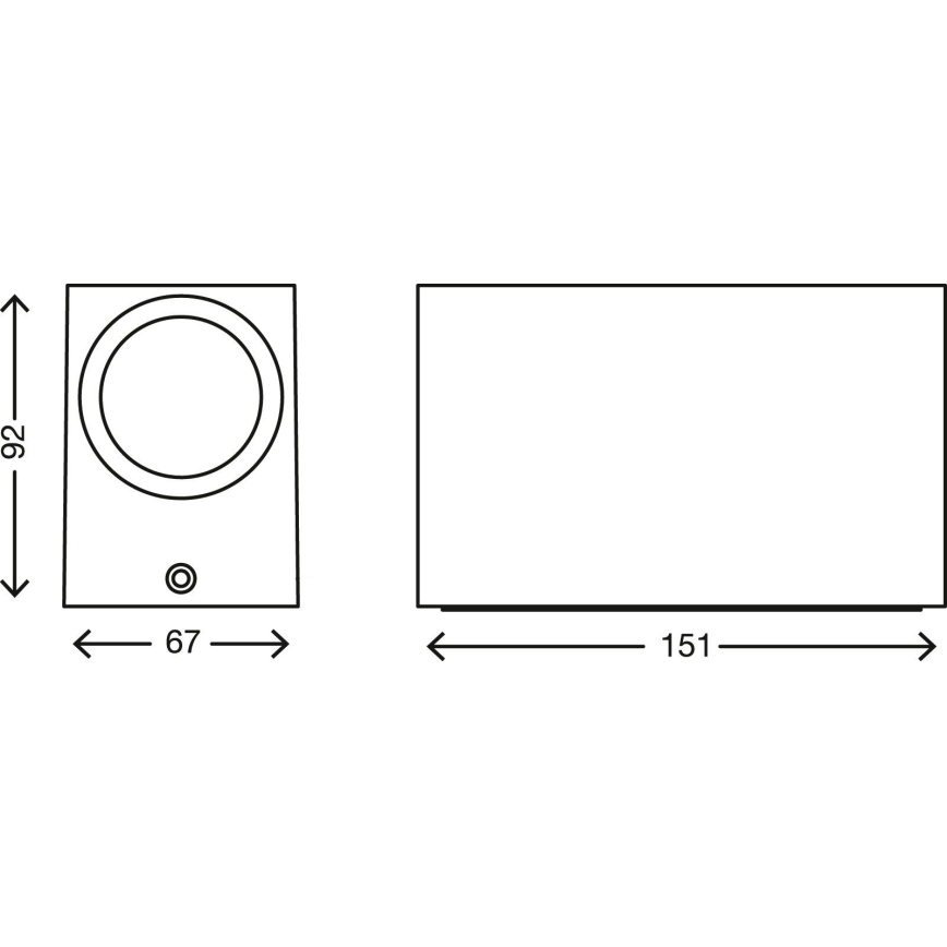Telefunken 307006TF - LED vägglampa för utomhusbruk 2xGU10/5W/230V IP44 vit