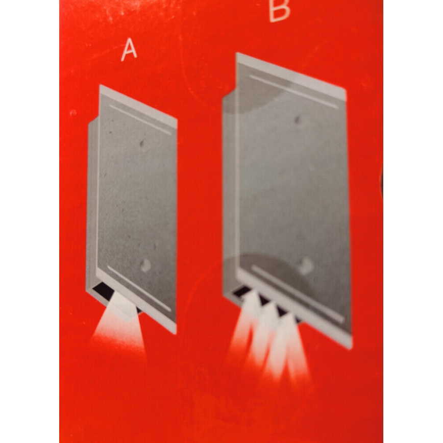 Telefunken 307704TF - LED vägglampa för utomhusbruk 2xLED/3W/230V IP44 silver