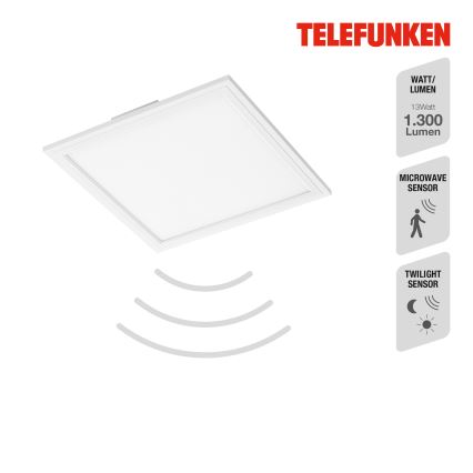 Telefunken 308606TF - LED fäst panel med sensor LED/13W/230V
