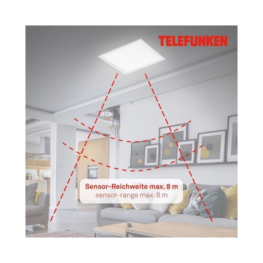 Telefunken 308806TF - LED fäst panel med sensor LED/25W/230V 4000K