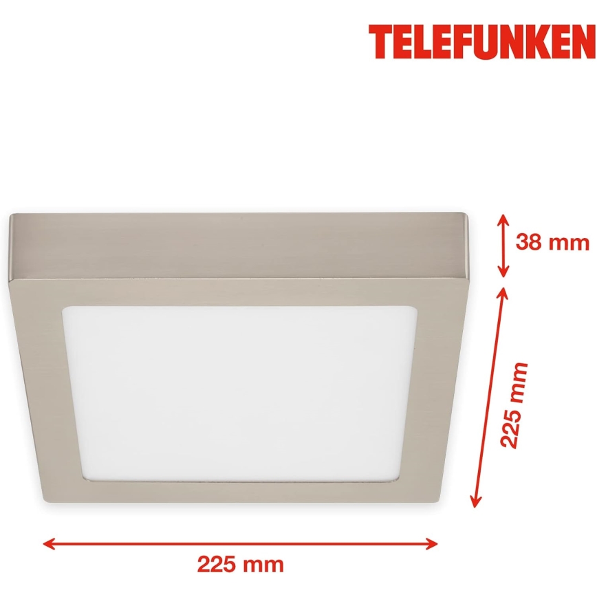 Telefunken 309602TF - LED RGBW Dimbar taklampa LED/18W/230V 2700-6500K Wi-Fi Tuya