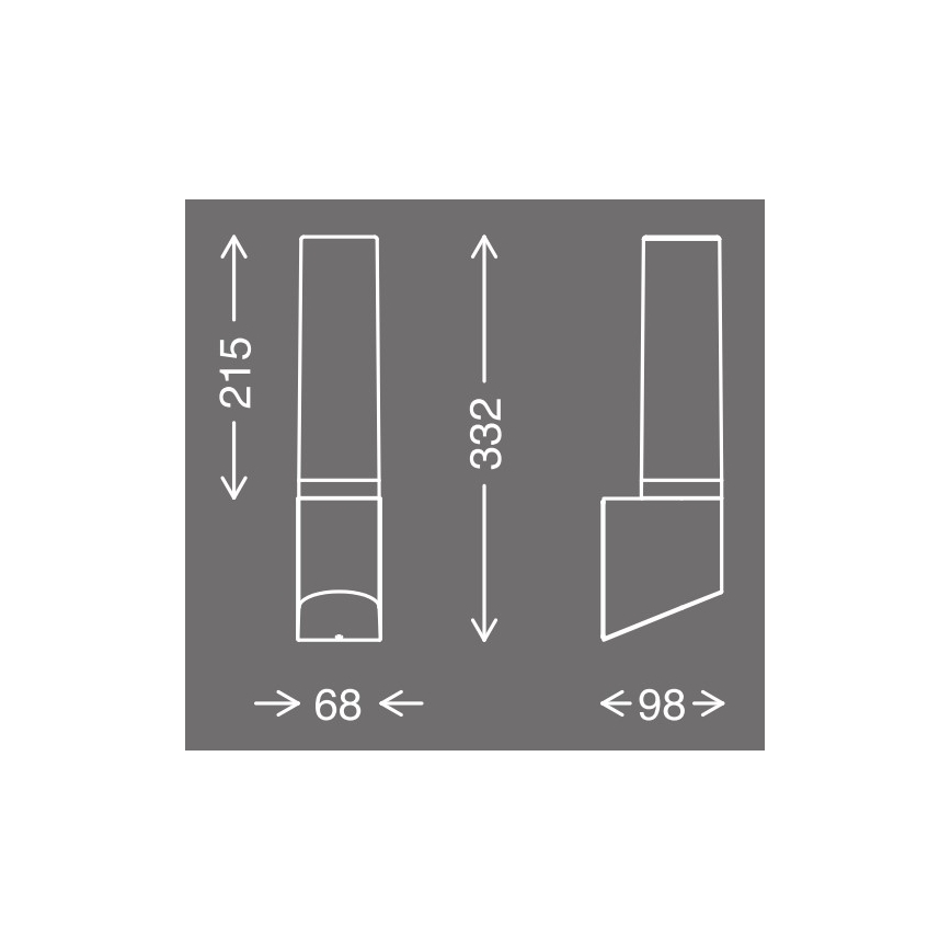 Telefunken 311305TF - LED vägglampa för utomhusbruk LED/8W/230V IP44