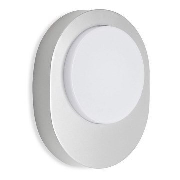 Telefunken 312004TF - LED vägglampa för utomhusbruk LED/8W/230V IP44 silver