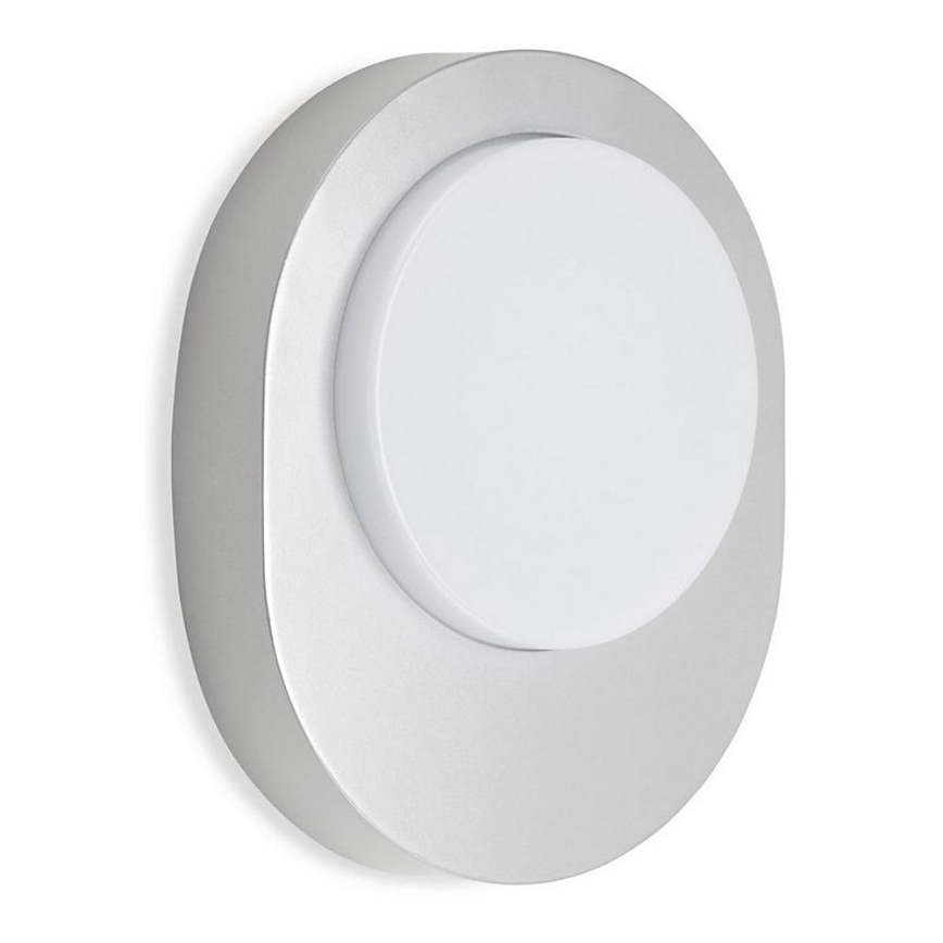 Telefunken 312004TF - LED vägglampa för utomhusbruk LED/8W/230V IP44 silver