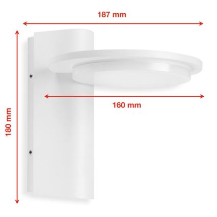 Telefunken 312406TF - LED vägglampa för utomhusbruk LED/10W/230V IP44
