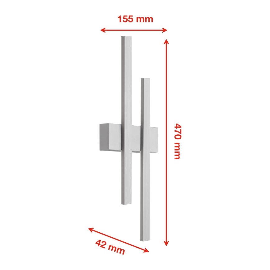 Telefunken 313204TF - LED vägglampa för utomhusbruk 2xLED/8W/230V IP44