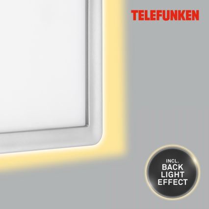 Telefunken 313604TF - LED vägglampa för utomhusbruk LED/16W/230V IP44 silver