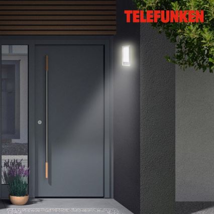 Telefunken 313904TF - LED Utomhus vägglampa med sensor LED/16W/230V IP44