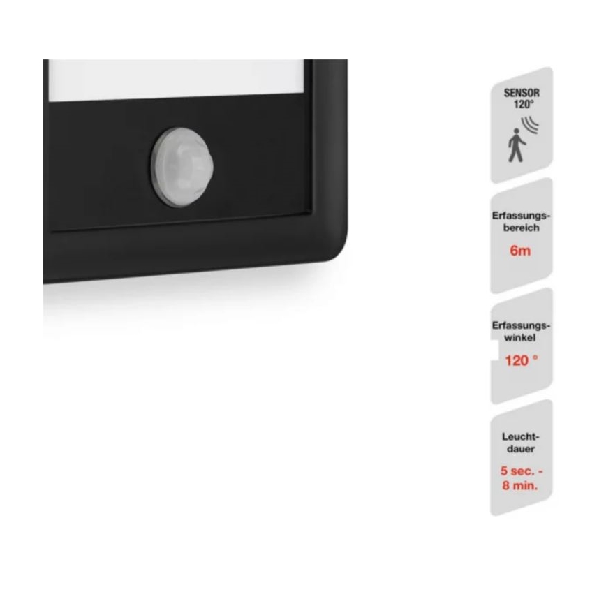 Telefunken 313905TF - LED Utomhus vägglampa med sensor LED/16W/230V IP44