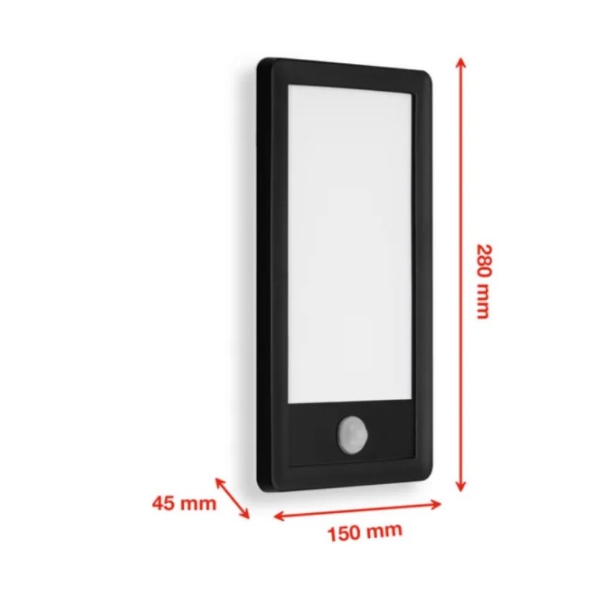 Telefunken 313905TF - LED Utomhus vägglampa med sensor LED/16W/230V IP44