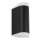 Telefunken 314905TF - LED vägglampa för utomhusbruk 2xGU10/5W/230V IP44 svart