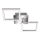 Telefunken 318508TF - LED taklampa med sensor FRAME LED/12W/230V 3000K matt krom