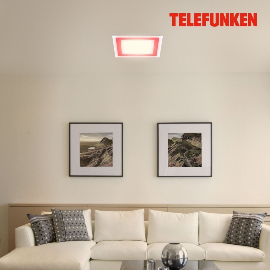 Telefunken 318806TF - LED RGBW Dimbar taklampa LED/24W/230V 3000-6500K + fjärrkontroll