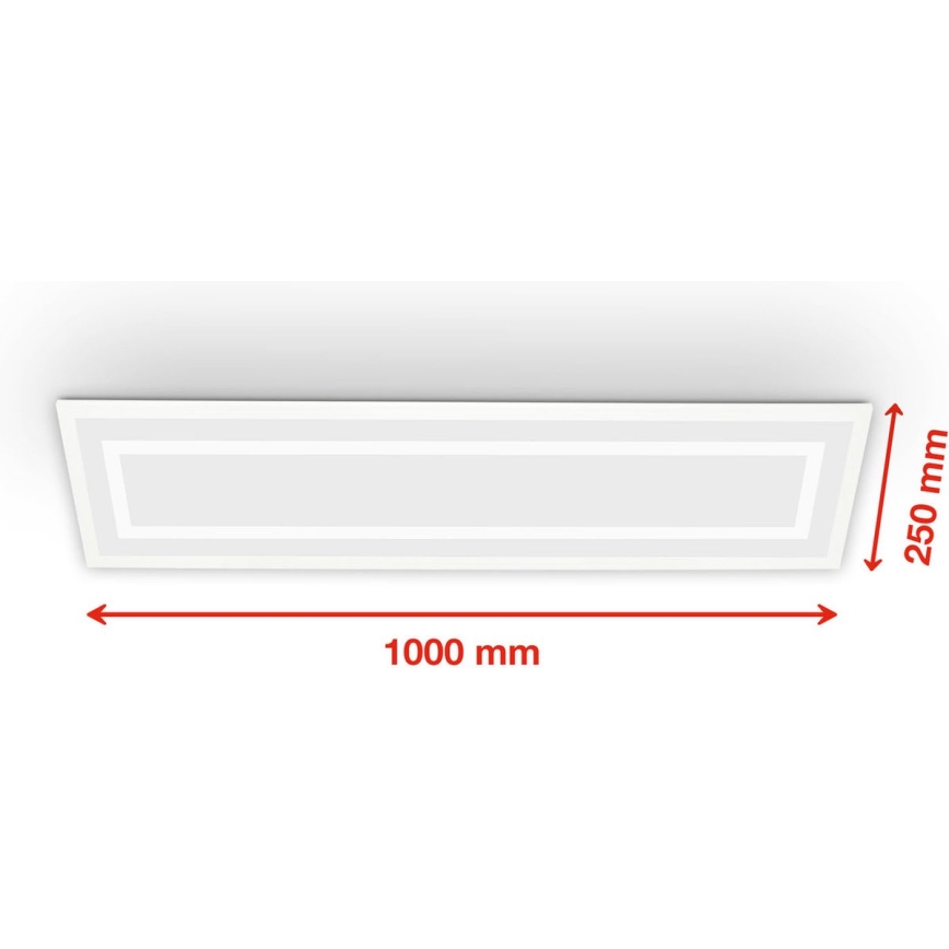 Telefunken 318906TF - LED RGBW dimbart takarmatur LED/24W/230V 3000-6500K 25x100 cm + fjärrkontroll