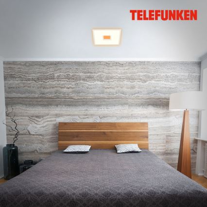 Telefunken 319406TF - RGBW Dimbar taklampa LED/24W/230V 2700-6500K vit + fjärrkontroll