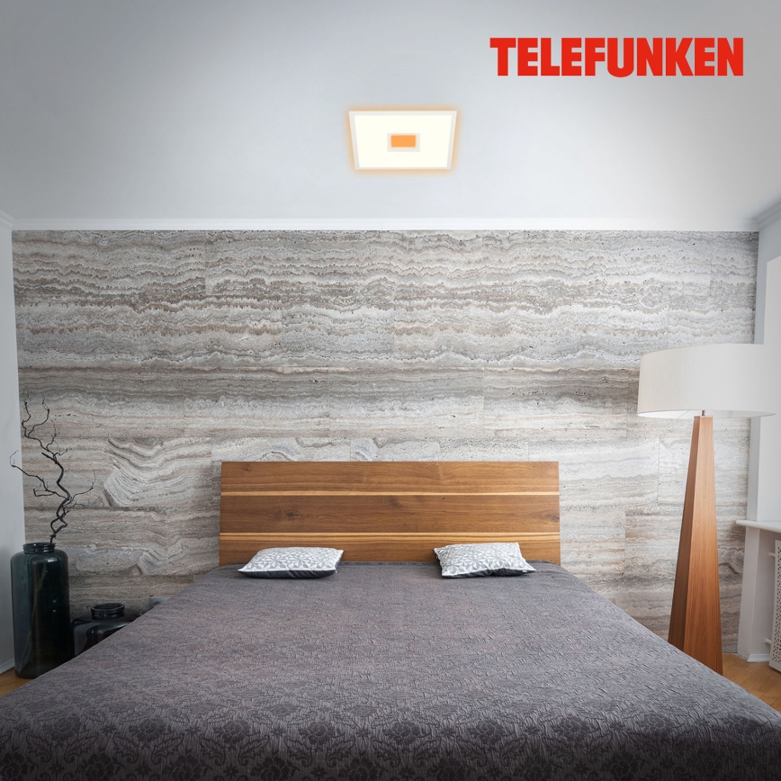 Telefunken 319406TF - RGBW Dimbar taklampa LED/24W/230V 2700-6500K vit + fjärrkontroll