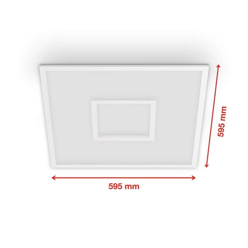 Telefunken 319506TF - RGBW Dimbar taklampa LED/36W/230V 2700-6500K vit + fjärrkontroll
