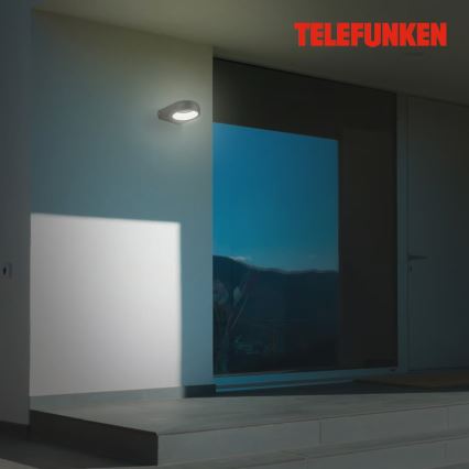 Telefunken 320205TF - LED utomhusvägglampa LED/7,5W/230V IP44 svart