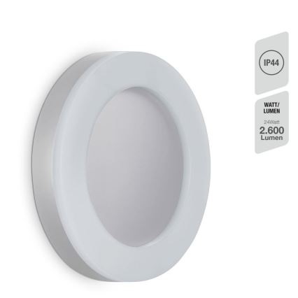Telefunken 320904TF - LED vägglampa för utomhusbruk LED/24W/230V IP44 vit