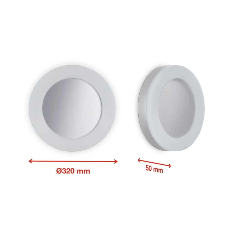 Telefunken 320904TF - LED vägglampa för utomhusbruk LED/24W/230V IP44 vit