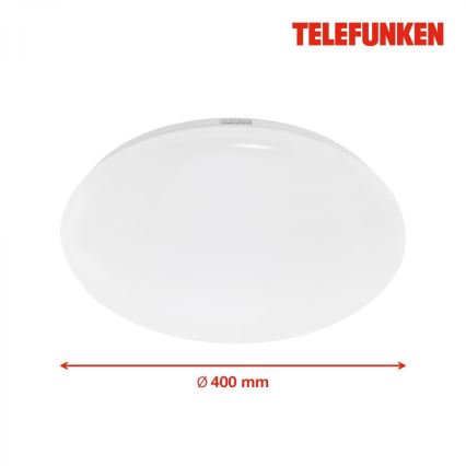 Telefunken 601306TF - LED taklampa för badrum med sensor LED/20W/230V IP44 diameter 40 cm