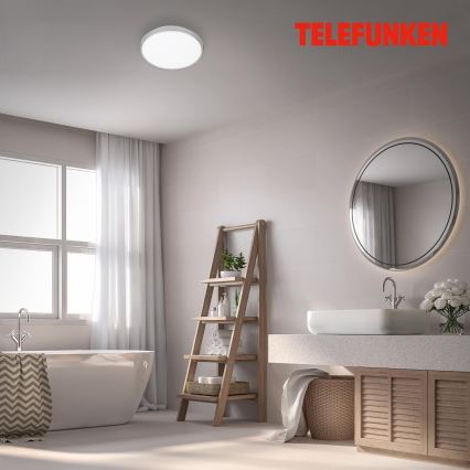 Telefunken 601604TF - LED taklampa för badrum med sensor LED/12W/230V IP44 diameter 29 cm