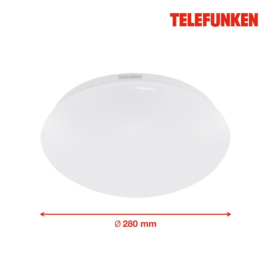 Telefunken 602006TF - LED taklampa för badrum med sensor LED/15W/230V IP44 4000K
